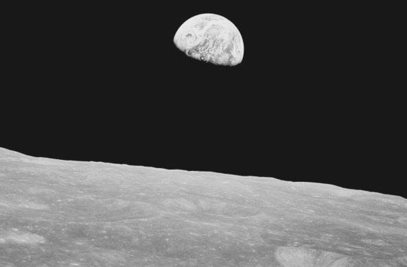 La Luna fotografiada por el Apollo 8