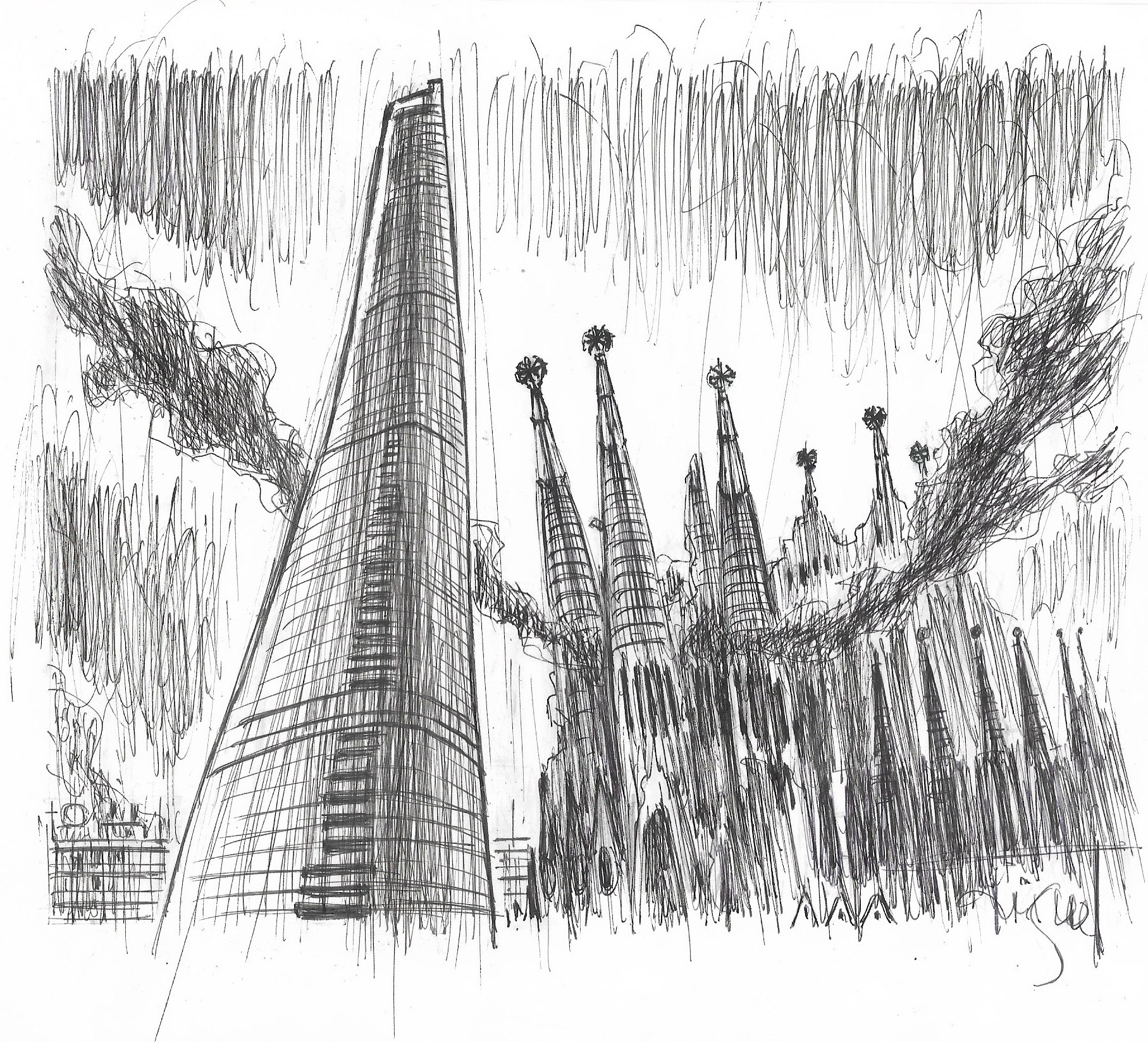 La Sagrada Família, en flames, al relat 'La Plaga'